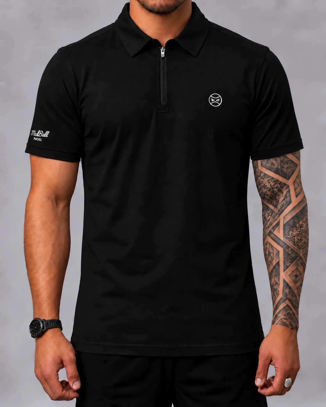 X3 Polo — Black Zip